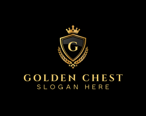 Premium Crown Shield logo design