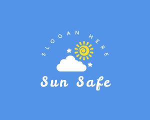 Summer Cloud Sun logo design