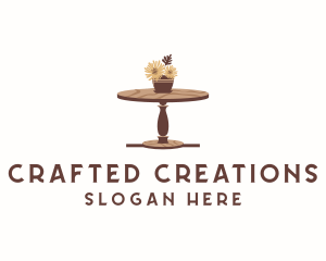 Flower Wood Table logo design