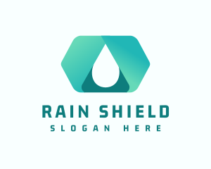 Water Liquid Droplet logo design