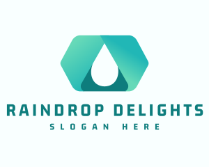 Water Liquid Droplet logo design