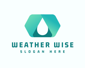 Water Liquid Droplet logo design