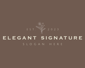 Elegant Luxe Bouquet logo design