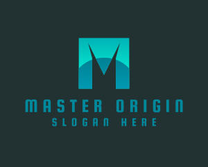 Modern Marketing Letter M logo design