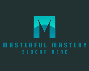 Modern Marketing Letter M logo design