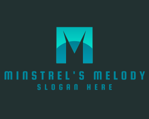 Modern Marketing Letter M logo design