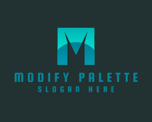 Modern Marketing Letter M logo design