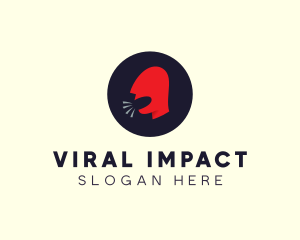 Virus Person Transmission logo design