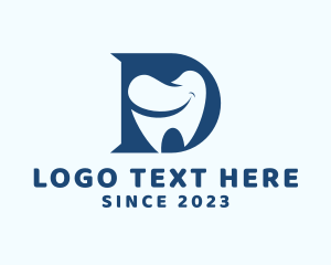 Dental Tooth Letter D logo