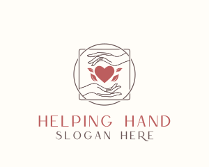 Hand Heart Charity logo design