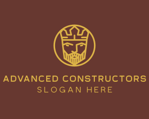 Gold King Crown logo design