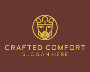 Gold King Crown logo design