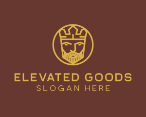 Gold King Crown logo design