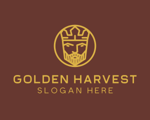 Gold King Crown logo design