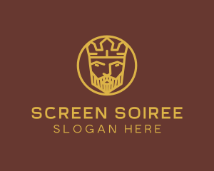 Gold King Crown logo design