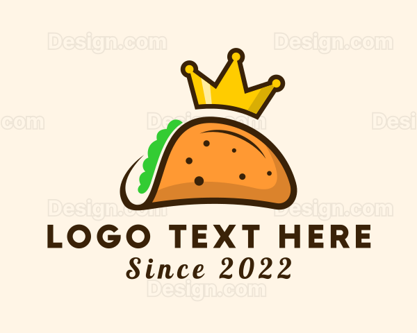 Mexican Taco King Crown Logo