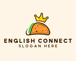 Mexican Taco King Crown logo design