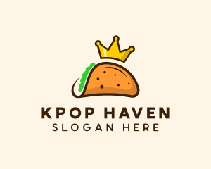 Mexican Taco King Crown logo design