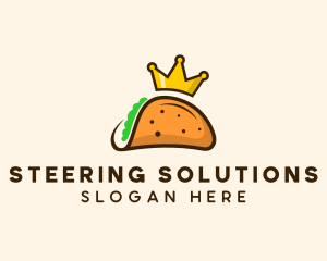 Mexican Taco King Crown logo design