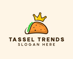 Mexican Taco King Crown logo design