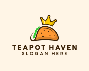 Mexican Taco King Crown logo design