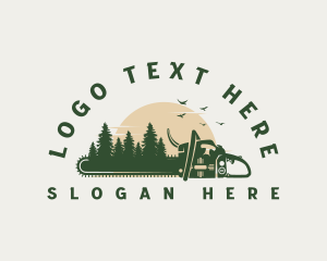 Chainsaw Forest Logging logo