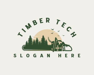 Chainsaw Forest Logging logo