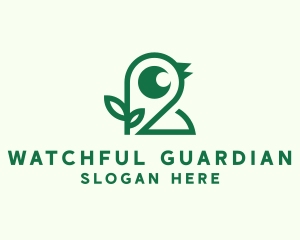 Nature Bird Watcher logo design