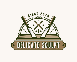 Industrial Wood Chisel logo design