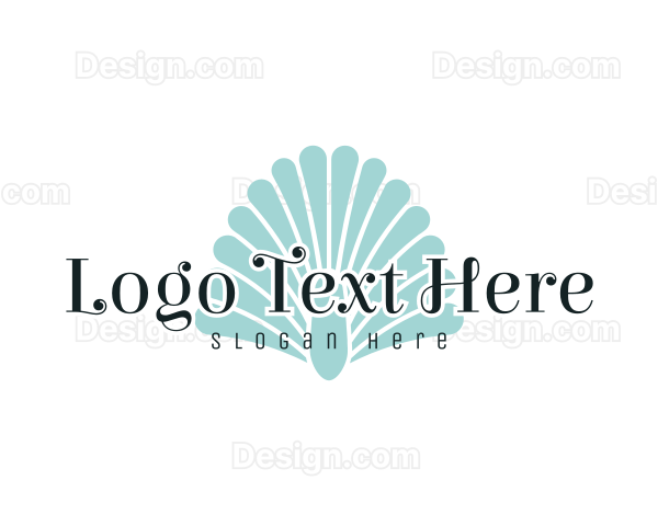 Seashell Clam Wordmark Logo