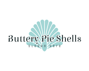 Seashell Clam Wordmark  logo design