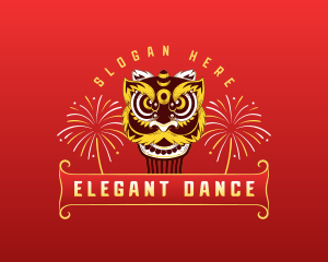 Lion Dance Parade logo design