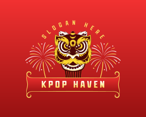 Lion Dance Parade logo design