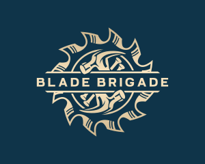 Carpentry Workshop Saw Blade logo design