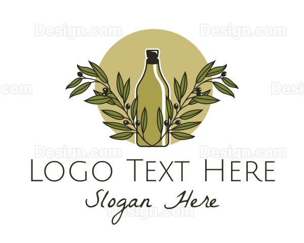 Olive Oil Bottle Logo