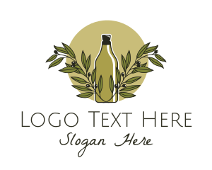 Olive Oil Bottle logo design