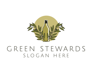 Olive Oil Bottle logo design