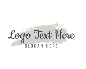 Script Watercolor Wordmark logo