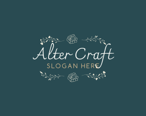 Elegant Minimal Craft logo design