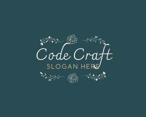 Elegant Minimal Craft logo design