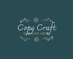 Elegant Minimal Craft logo design