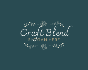 Elegant Minimal Craft logo design