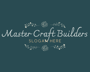 Elegant Minimal Craft logo design