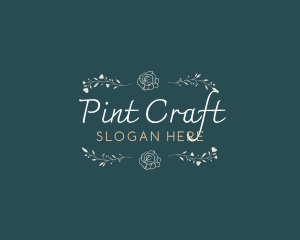 Elegant Minimal Craft logo design