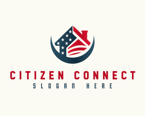 Patriotic Veteran Housing logo design