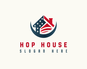 Patriotic Veteran Housing logo design