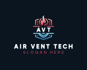 Air Condition HVAC logo design