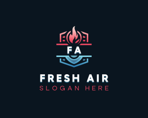 Air Condition HVAC logo design