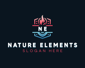 Air Condition HVAC logo design