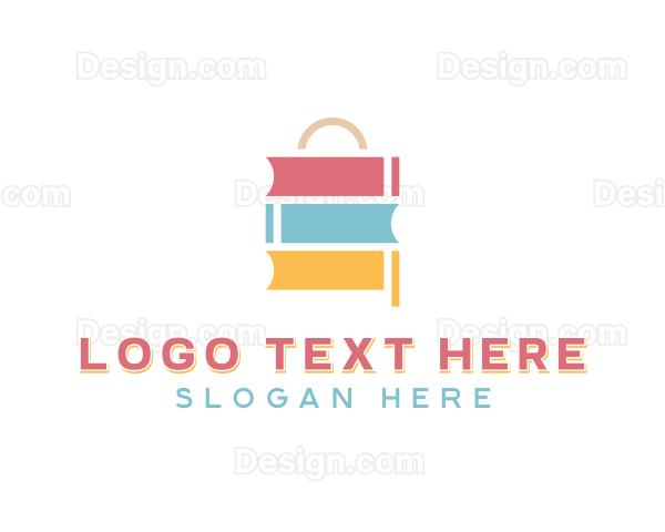 Book Shopping Retail Logo